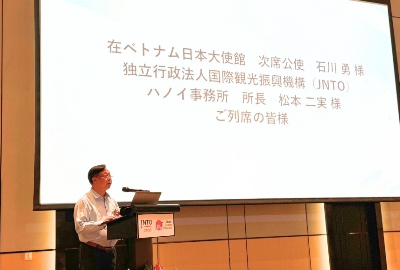 Ông Phạm Văn Thủy, Phó Cục trưởng Cục Du lịch Quốc gia Việt Nam phát biểu tại Hội thảo. Ảnh: Hồ Hạ. Ông Phạm Văn Thủy, Phó Cục trưởng Cục Du lịch Quốc gia Việt Nam phát biểu tại Hội thảo. Ảnh: Hồ Hạ.