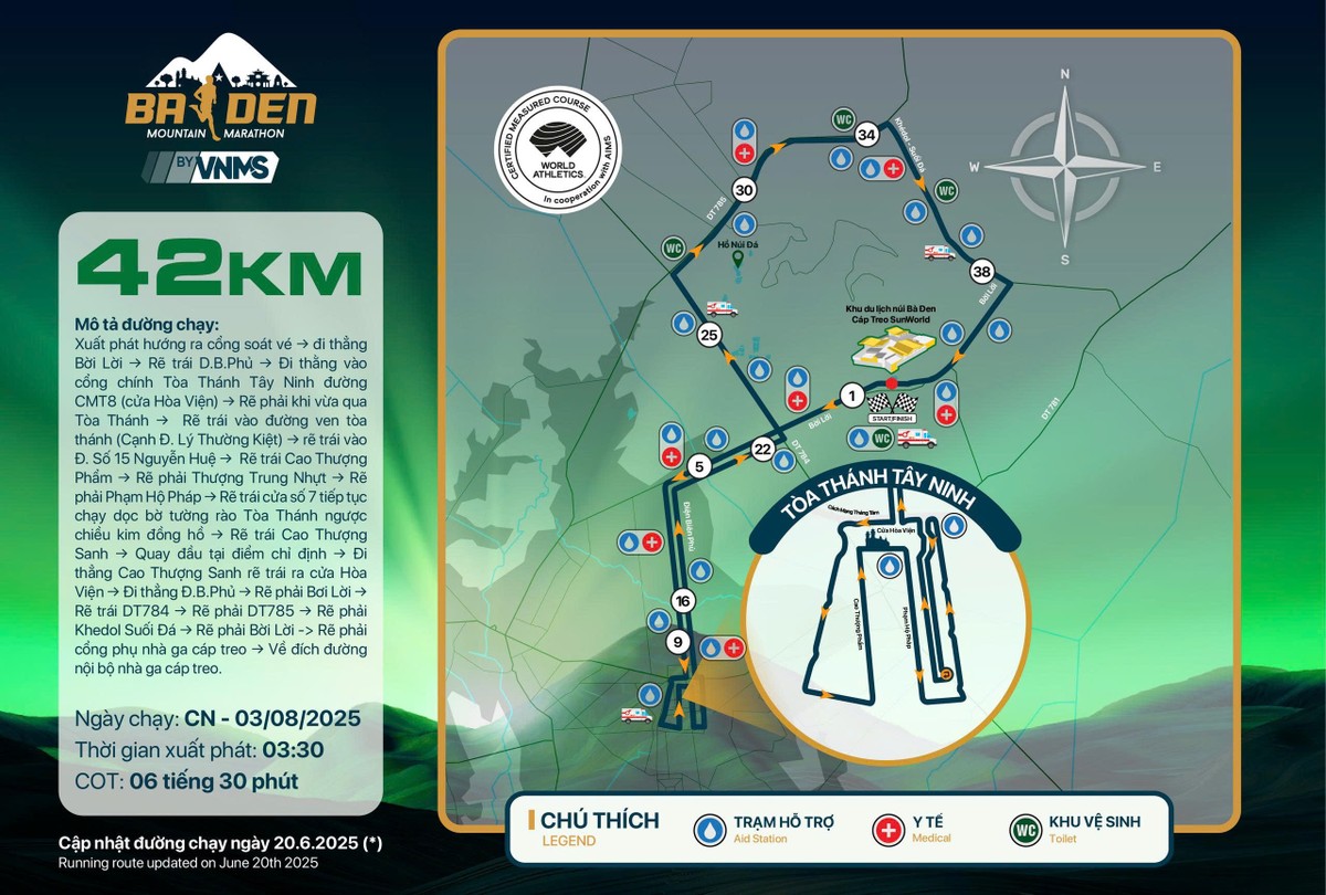 Đường chạy cự ly 42km của Baden Mountain International Marathon 2025. Ảnh: Nexus Đường chạy cự ly 42km của Baden Mountain International Marathon 2025. Ảnh: Nexus