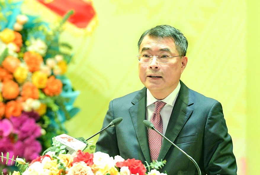 Ông Lê Minh Hưng, Ủy viên Bộ Chính trị, Bí thư Trung ương Đảng, Trưởng Ban Tổ chức Trung ương phát biểu chỉ đạo tại Đại hội. Ông Lê Minh Hưng, Ủy viên Bộ Chính trị, Bí thư Trung ương Đảng, Trưởng Ban Tổ chức Trung ương phát biểu chỉ đạo tại Đại hội.