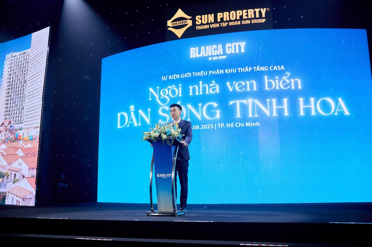 Ông Nguyễn Cao Cường - Tổng Giám đốc Sun Property phát biểu tại sự kiện