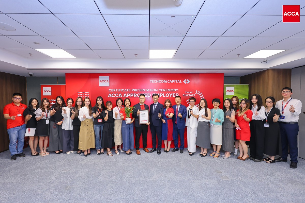 Techcom Capital chính thức trở thành Tổ chức đạt chuẩn quốc tế của ACCA. Ảnh: ACCA Việt Nam Techcom Capital chính thức trở thành Tổ chức đạt chuẩn quốc tế của ACCA. Ảnh: ACCA Việt Nam