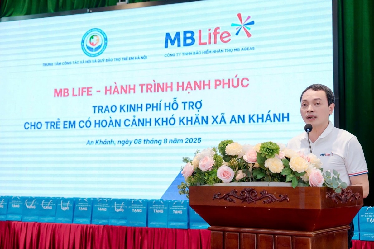Ông Bùi Trung Kiên – Tổng Giám đốc Bảo hiểm nhân thọ MB Life chia sẻ tại sự kiện