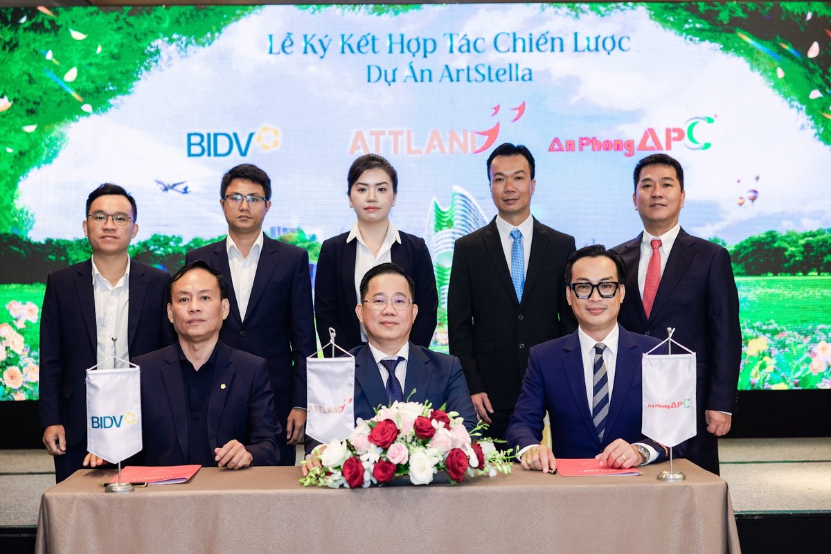 Cú bắt tay hợp tác chiến lược dự án ArtStella giữa chủ đầu tư ATTLand - Tập đoàn An Phong - Ngân hàng BIDV Cú bắt tay hợp tác chiến lược dự án ArtStella giữa chủ đầu tư ATTLand - Tập đoàn An Phong - Ngân hàng BIDV