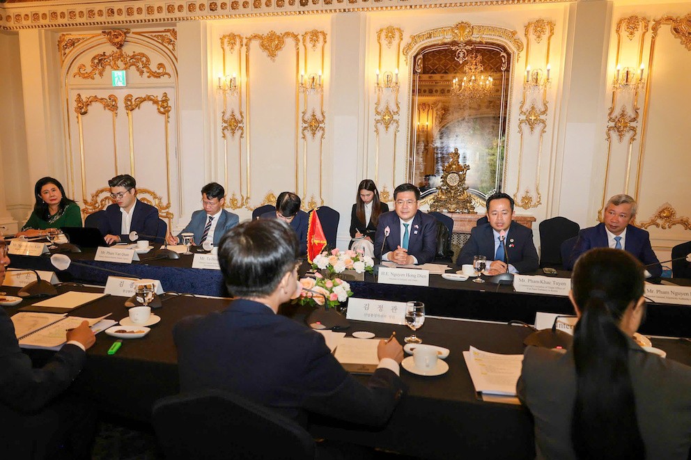 Bộ trưởng Nguyễn Hồng Diên làm việc với Bộ trưởng Bộ Thương mại, Công nghiệp và Năng lượng Hàn Quốc.