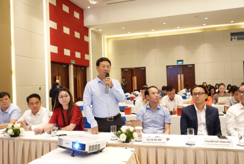 Ông Nguyễn Tiến Đạt phát biểu tại Hội nghị.