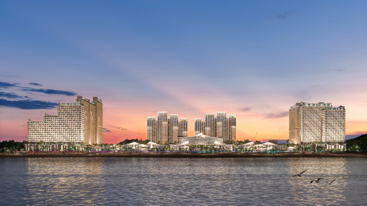 Toàn cảnh “thành phố trắng bên đại dương” Blanca City. Ảnh: Sun Group Toàn cảnh “thành phố trắng bên đại dương” Blanca City. Ảnh: Sun Group