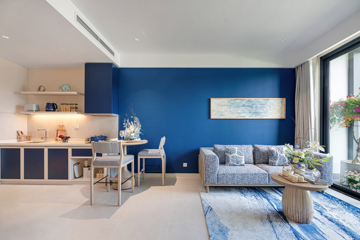 Căn hộ Blanca được bàn giao full nội thất theo tiêu chuẩn quốc tế, thiết kế bởi Ong&amp;Ong (Singapore)