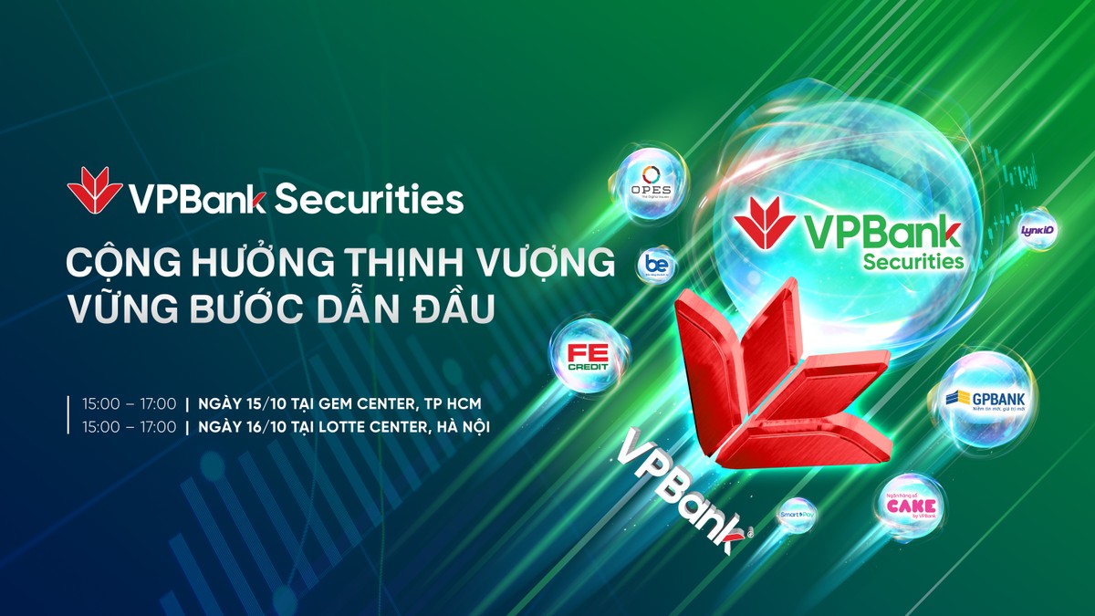 VPBankS sẽ tổ chức hai hội thảo vào ngày 15 và 16/10 (Ảnh: VPBankS) VPBankS sẽ tổ chức hai hội thảo vào ngày 15 và 16/10 (Ảnh: VPBankS)