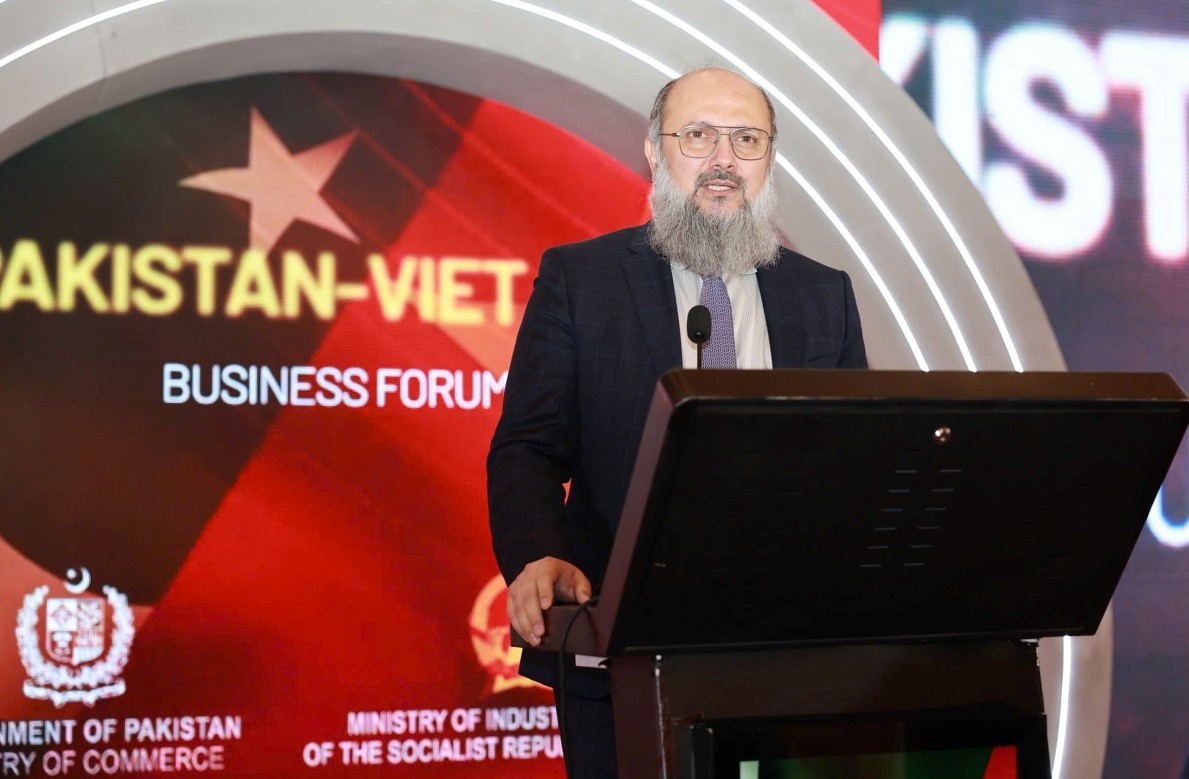 Bộ trưởng Bộ Thương mại Pakistan cho rằng, Thỏa thuận thương mại ưu đãi Việt Nam – Pakistan là sáng kiến, tạo thuận lợi cho thương mại hai nước Bộ trưởng Bộ Thương mại Pakistan cho rằng, Thỏa thuận thương mại ưu đãi Việt Nam – Pakistan là sáng kiến, tạo thuận lợi cho thương mại hai nước