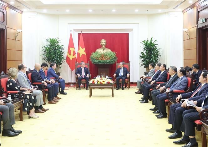 Toàn cảnh buổi tiếp. Ảnh: Thống Nhất.