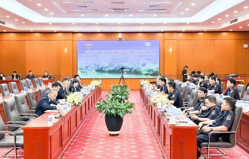 Toàn cảnh buổi hội đàm.