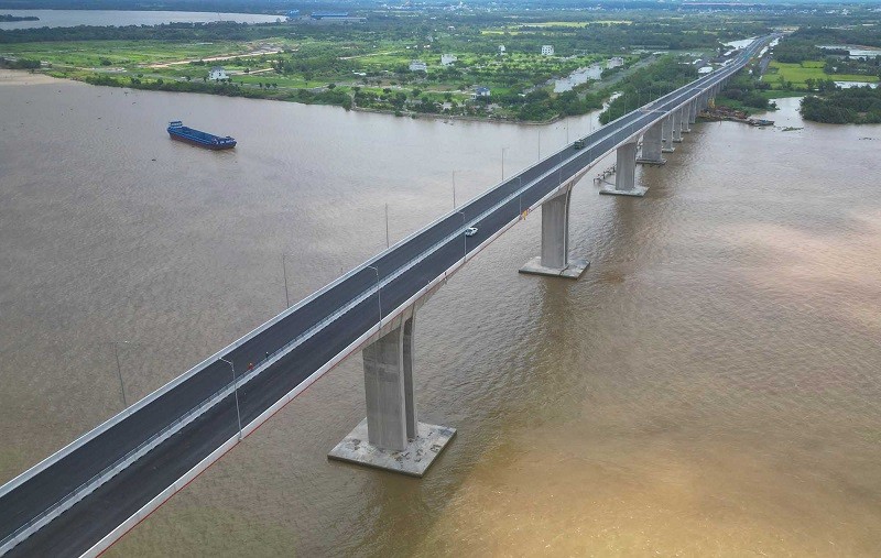 Cầu Nhơn Trạch kết nối TP.HCM với Đồng Nai vừa đưa vào khai thác tháng 8/2025 - Ảnh: Lê Toàn