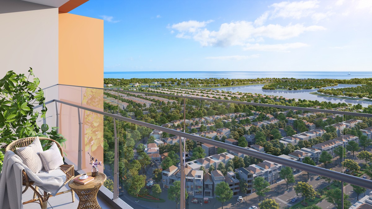 Cora Tower mở ra tầm nhìn rộng mở, kết nối thiên nhiên. (Ảnh phối cảnh: Sun Property) Cora Tower mở ra tầm nhìn rộng mở, kết nối thiên nhiên. (Ảnh phối cảnh: Sun Property)