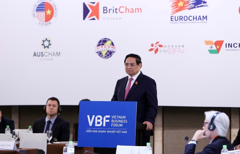 Thủ tướng khẳng định, phát triển kinh tế xanh, kinh tế số là yêu cầu khách quan, là lựa chọn chiến lược của Việt Nam (Ảnh: Đức Thanh)