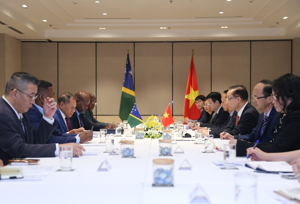 Toàn cảnh hội đàm.