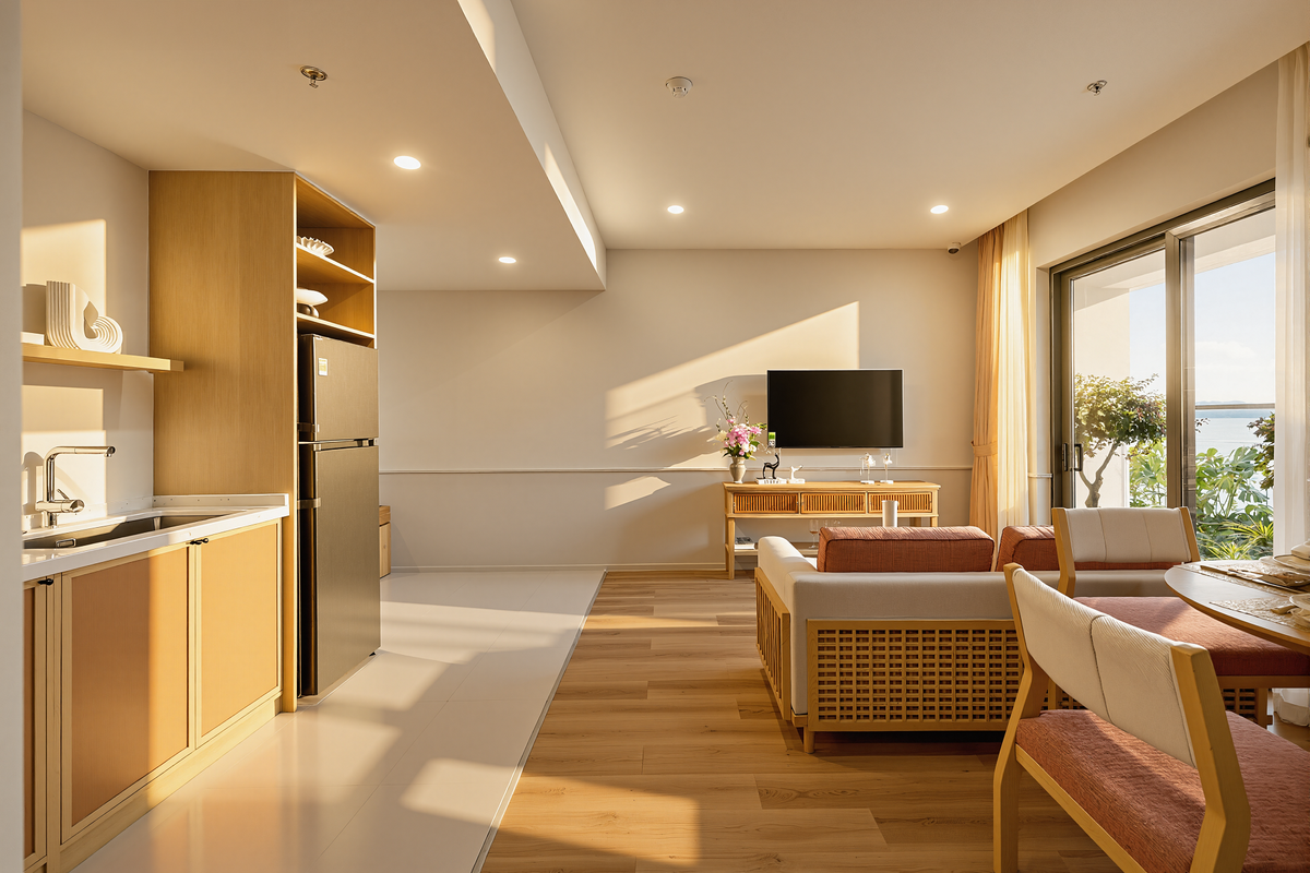 Căn hộ Sun Centro Town được thiết kế thông minh đón ánh sáng tự nhiên. Ảnh: Ánh Dương.