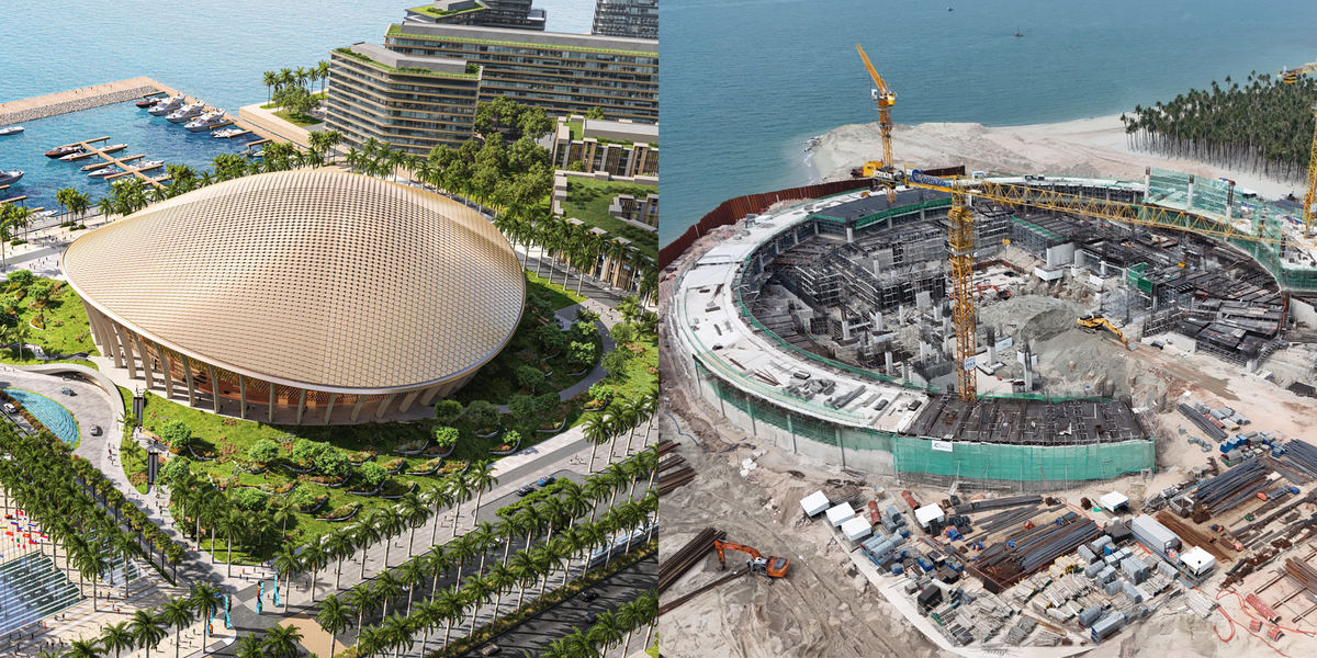 Tiến độ thi công nhà hát đa năng Tiến độ thi công nhà hát đa năng