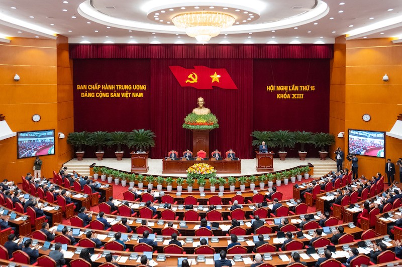 Phiên khai mạc Hội nghị Trung ương lần thứ 15.