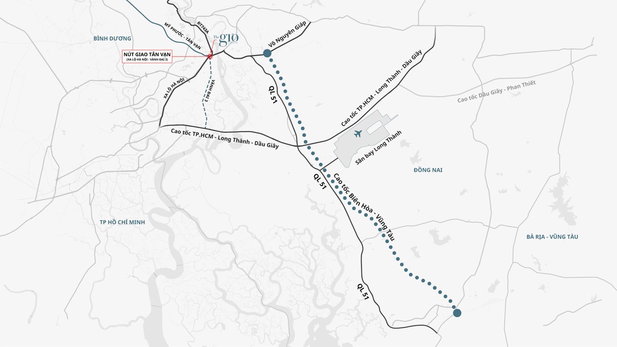 Hạ tầng kết nối quanh dự án The Gió Riverside