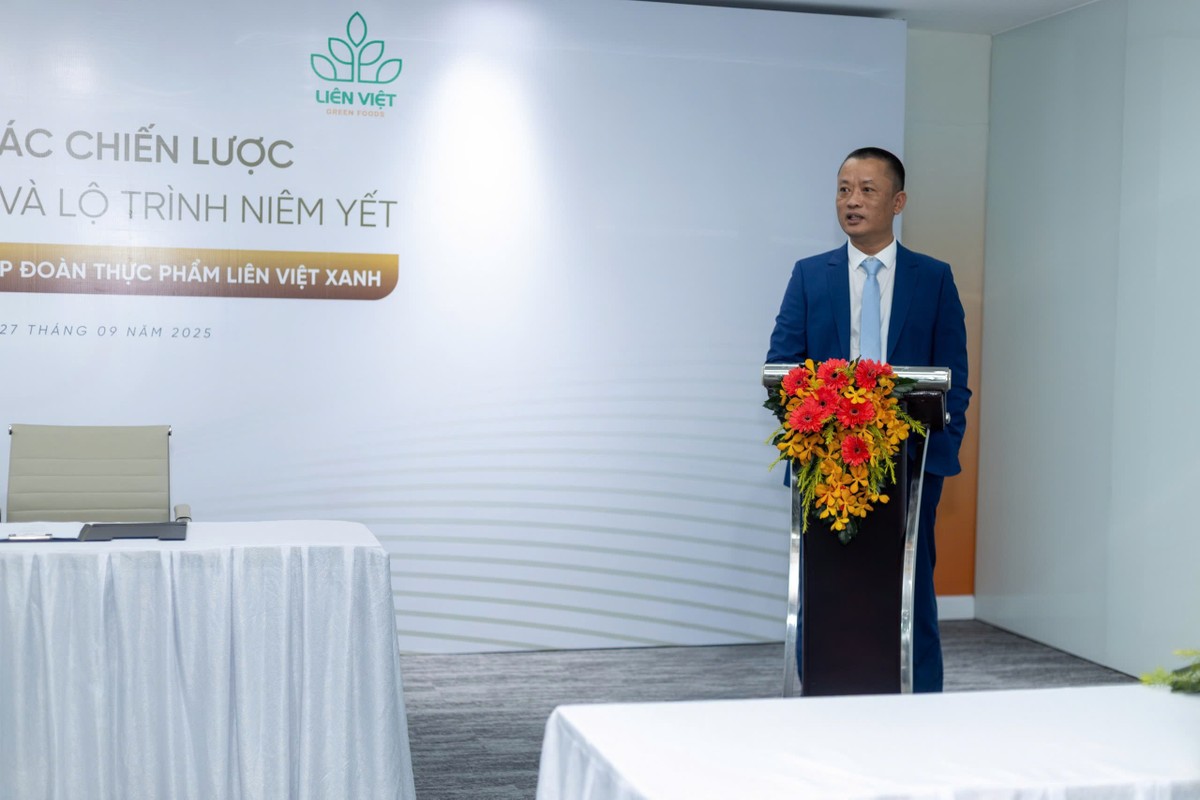 Ông Phạm Hồng Tuấn, Chủ tịch HĐQT kiêm Tổng giám đốc Tập đoàn Thực phẩm Liên Việt Xanh