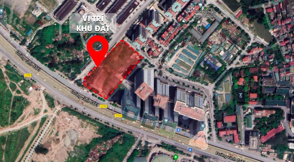 Vị trí lô đất tại khu đô thị Kim Văn - Kim Lũ, phường Đại Kim, quận Hoàng Mai, Hà Nội