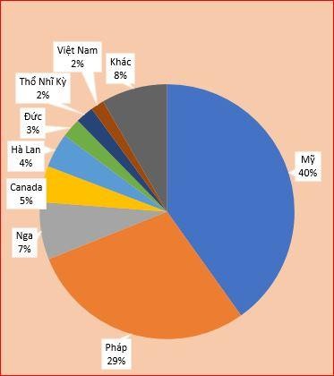 Các thị trường xuất khẩu của TNG