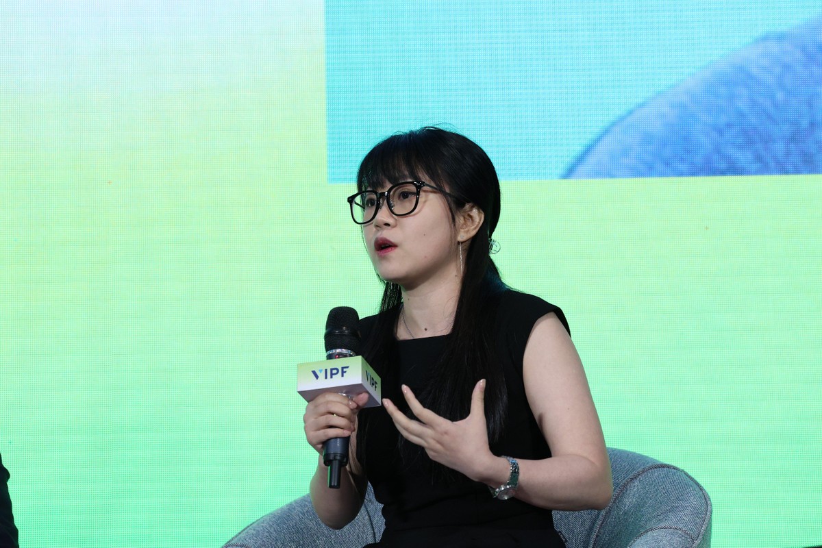 Bà Đỗ Ngọc Diệp, Quản lý Chương trình công trình xanh, công trình thích ứng rủi ro khí hậu Việt Nam, IFC (Ảnh: Lê Toàn)