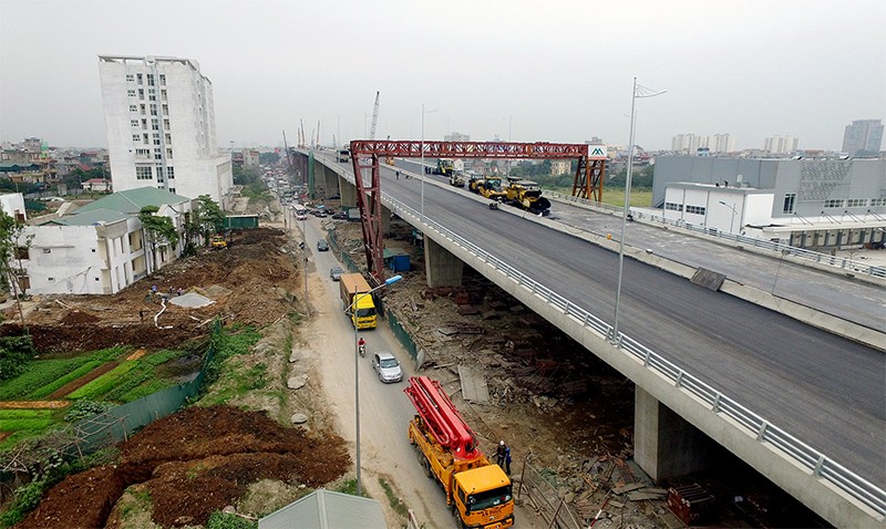 Thông xe cầu vượt “khủng” nhất Hà Nội ảnh 9