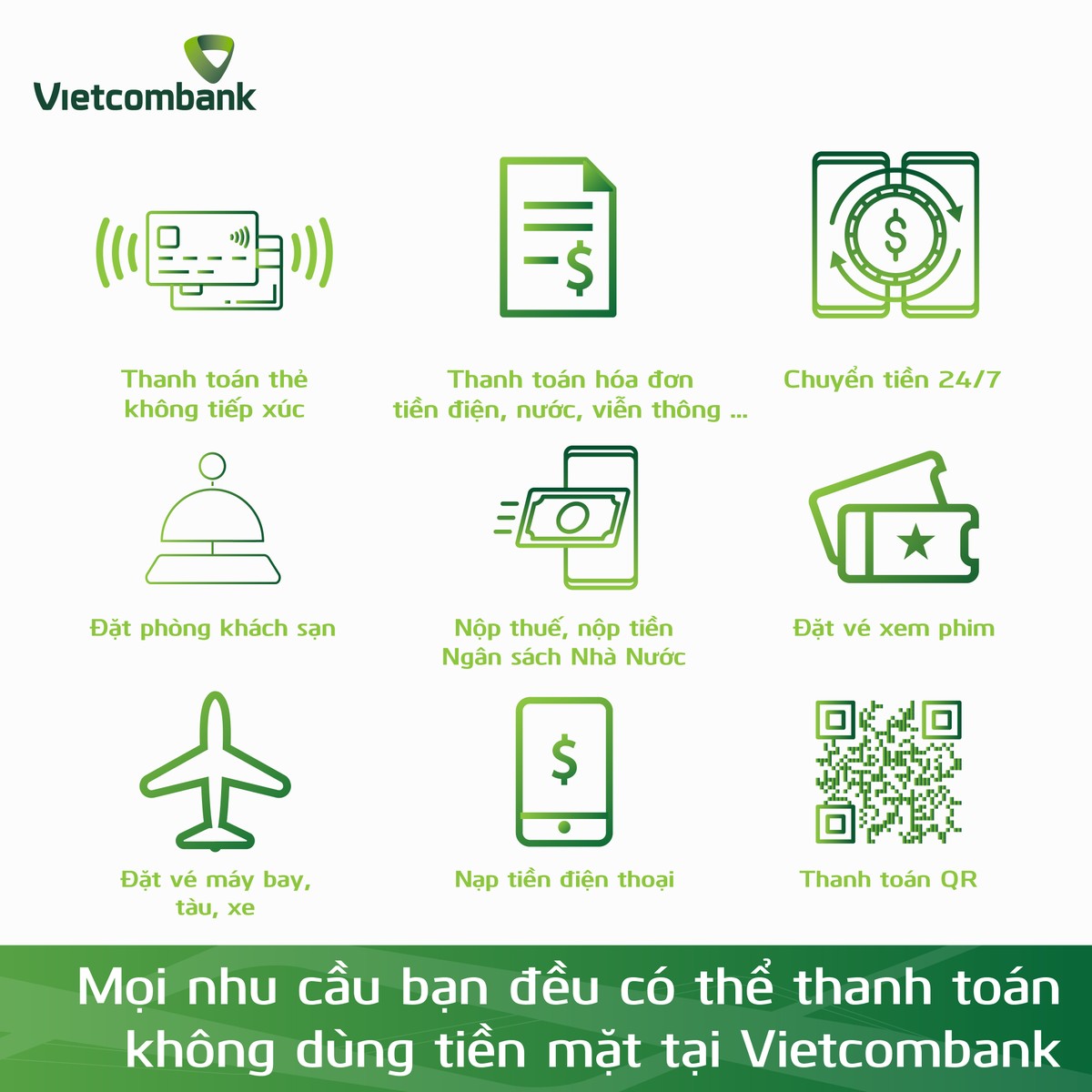 Vietcombank hưởng ứng mạnh mẽ “Ngày không dùng tiền mặt 16/06” ảnh 2