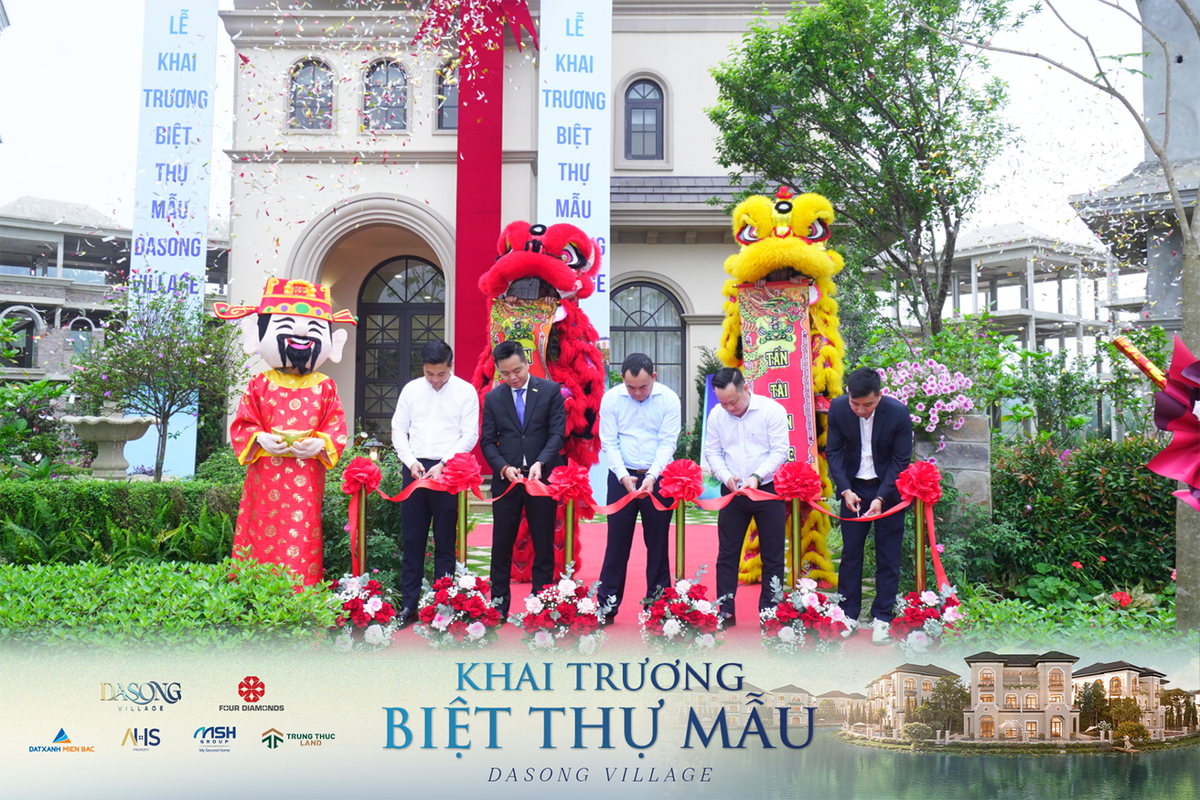 Chính thức khai trương biệt thự mẫu Dasong Village.