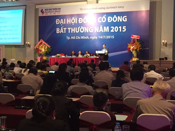 ĐHCĐ bất thường SouthernBank: Ông Trầm Bê vui mừng khi cổ đông thông qua phương án sáp nhập ảnh 2