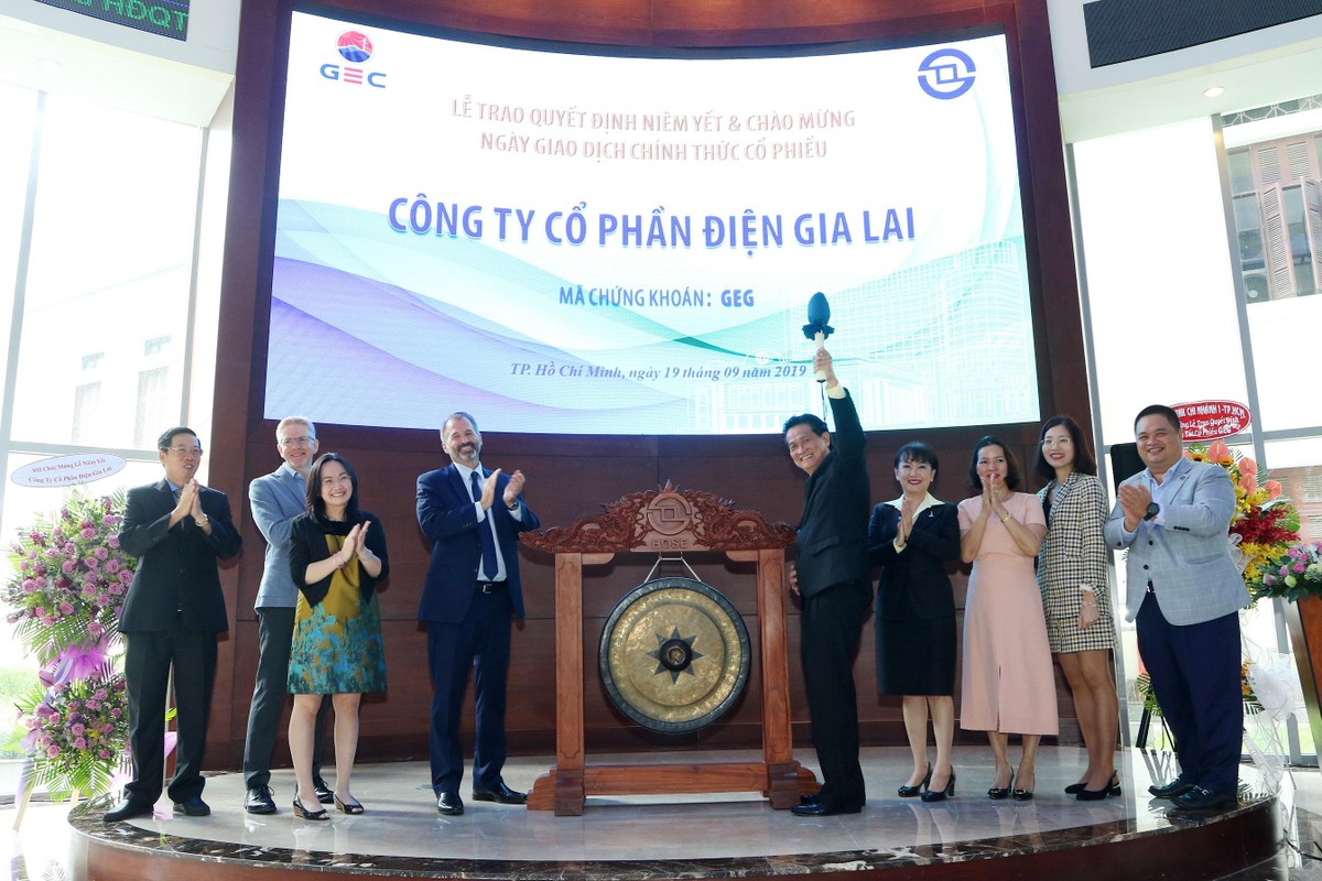 Ngày 19/9/2019, mã cổ phiếu GEG của GEC chính thức được niêm yết giao dịch trên HOSE, đánh dấu bước tiến quan trọng trong chiến lược phát triển công ty. Ngày 19/9/2019, mã cổ phiếu GEG của GEC chính thức được niêm yết giao dịch trên HOSE, đánh dấu bước tiến quan trọng trong chiến lược phát triển công ty.