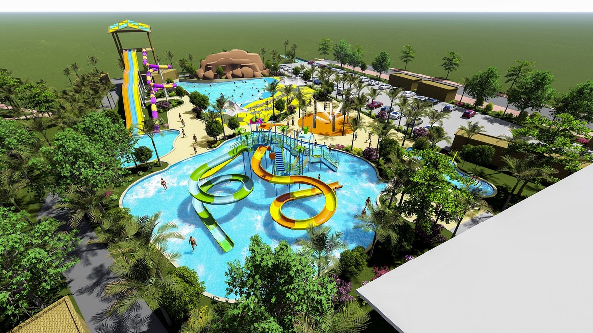 TTC Mekong Aqua Park dự kiến mở cửa vào tháng 6/2023, là địa điểm vui nhộn trong mùa hè này bởi không gian phức hợp kèm nhiều loại hình giải trí hiện đại
