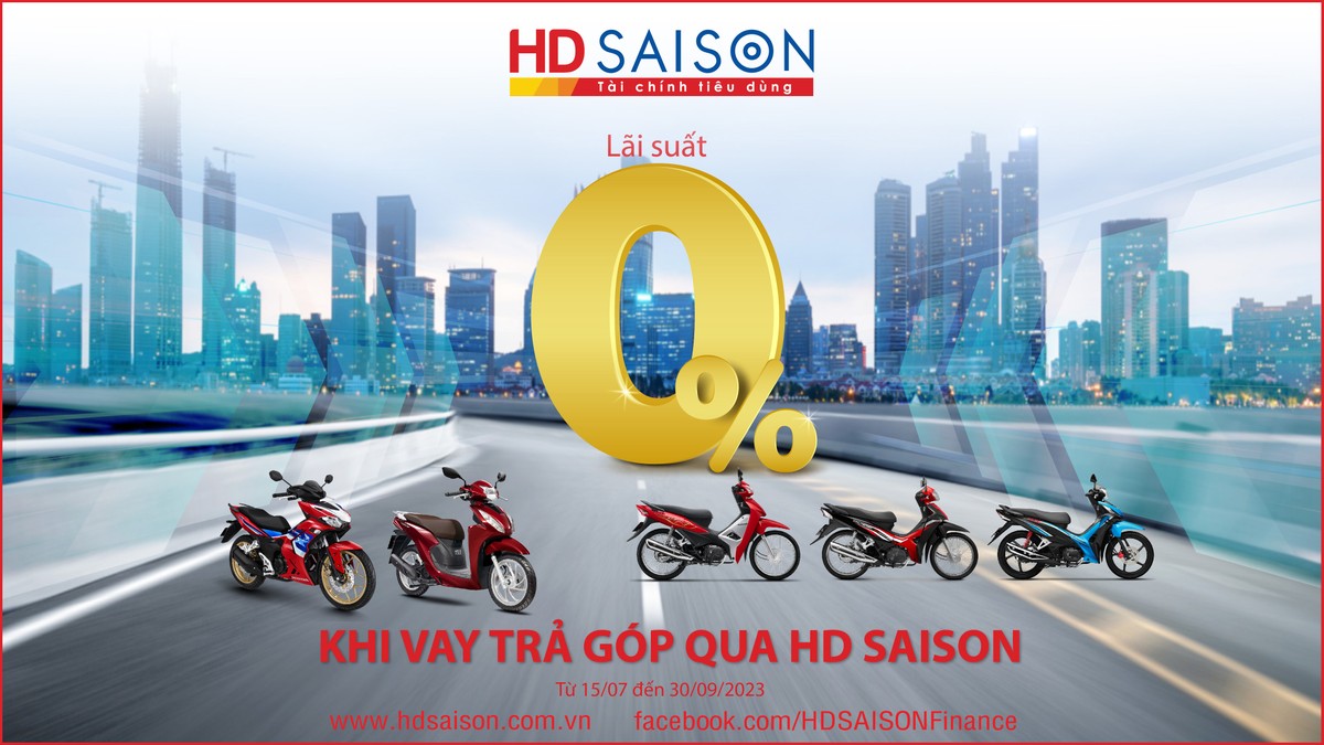Khách hàng vay trả góp không cần lo về lãi suất khi tin dùng HD SAISON.