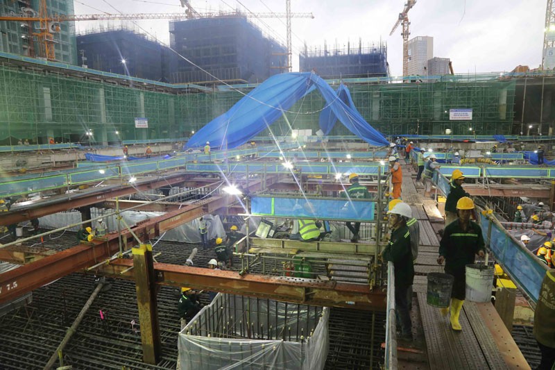 Lập kỷ lục trong đổ bê tông móng của tòa nhà cao nhất Việt Nam ảnh 3