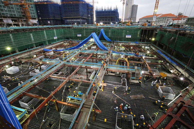 Lập kỷ lục trong đổ bê tông móng của tòa nhà cao nhất Việt Nam ảnh 4