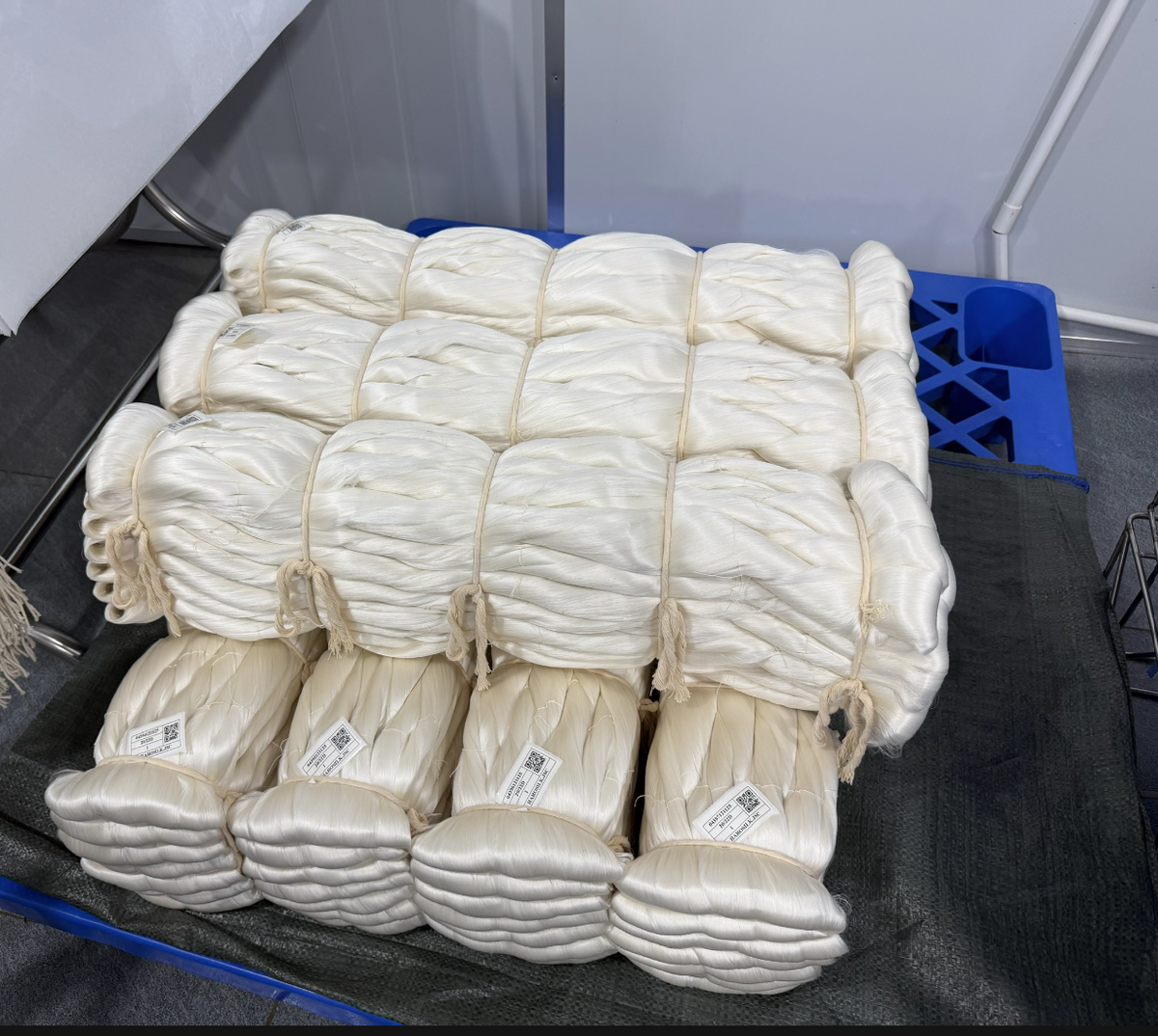 Sản phẩm sợi tơ tằm thô xuất sang Ấn Độ