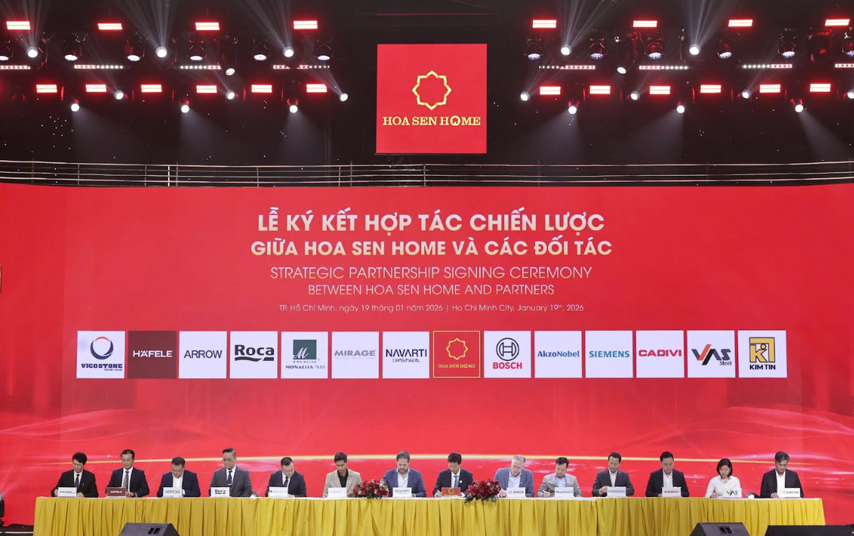 Hoa Sen home ký hợp tác với nhiều nhãn hàng uy tín