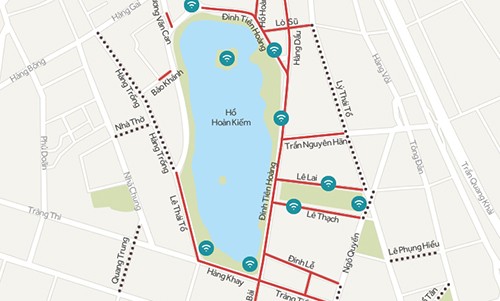 Phương tiện lưu thông như thế nào khi quanh Hồ Gươm thành phố đi bộ? ảnh 1