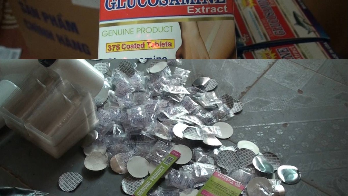 Lượng thực phẩm chức năng nghi giả bị tạm giữ lên tới hàng chục ngàn sản phẩm ảnh 1