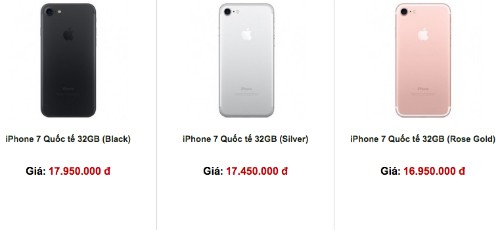 Giá iPhone 7 giảm sâu, xuống dưới 17 triệu đồng ảnh 1