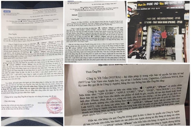 Đại diện Apple đòi dẹp biển hiệu các cửa hàng iPhone tại Việt Nam ảnh 1