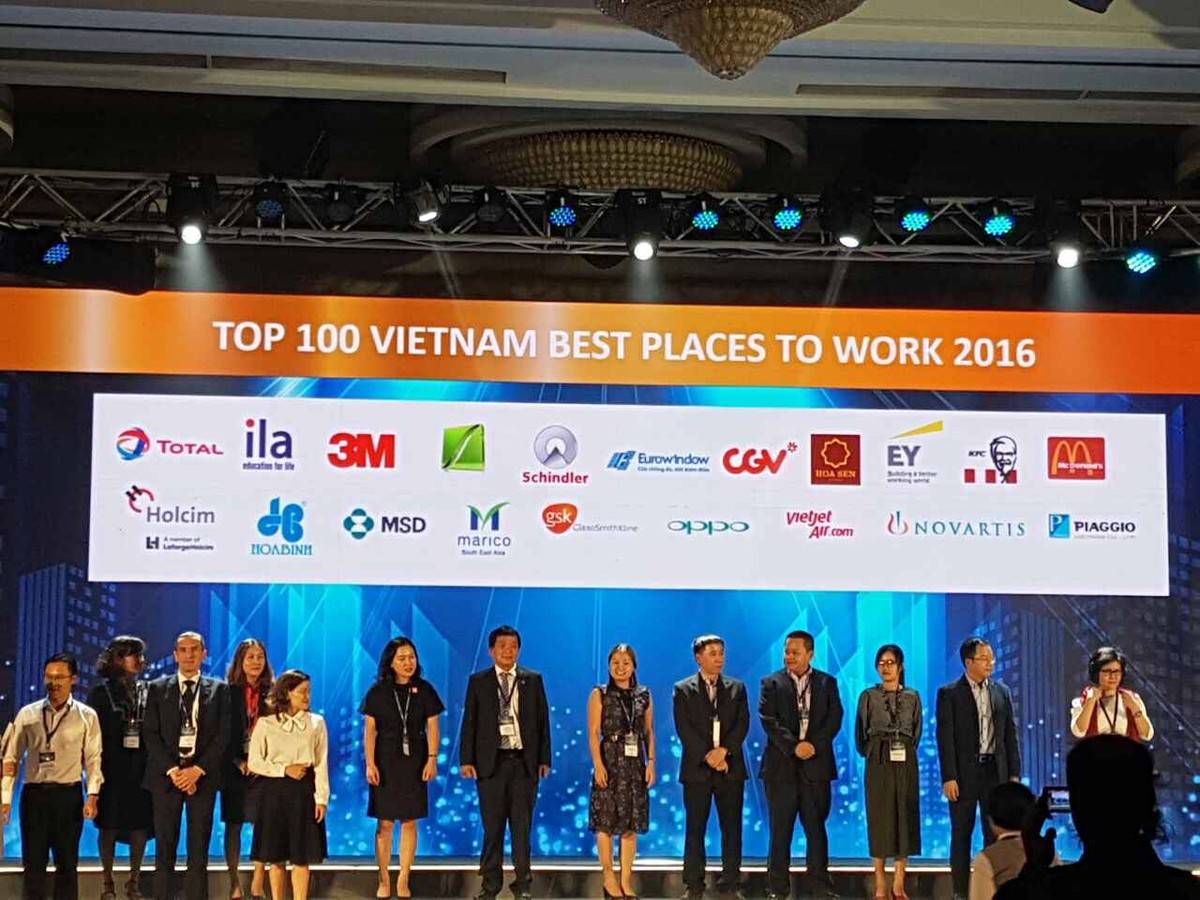Eurowindow được vinh danh Top 100 Nơi làm việc tốt nhất Việt Nam 2016 ảnh 1