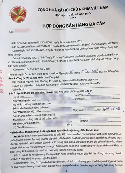 'Hậu duệ' Thiên Ngọc Minh Uy dụ khách vay tín dụng đen bán hàng đa cấp ảnh 2