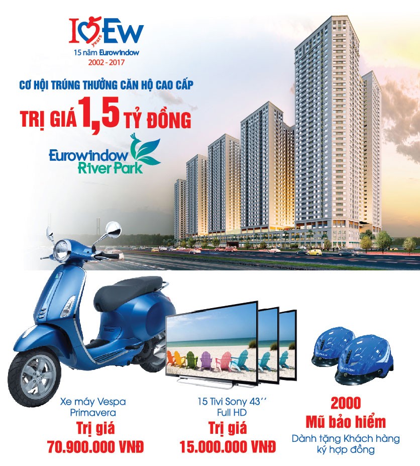 Eurowindow khuyến mãi lớn nhân kỷ niệm 15 năm thành lập ảnh 1