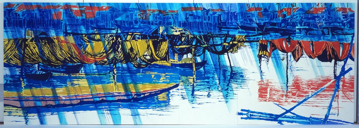 Vẻ đẹp Việt Nam trong tranh nhuộm Katazome ảnh 2