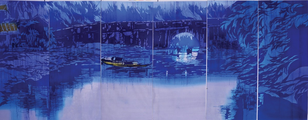 Vẻ đẹp Việt Nam trong tranh nhuộm Katazome ảnh 3