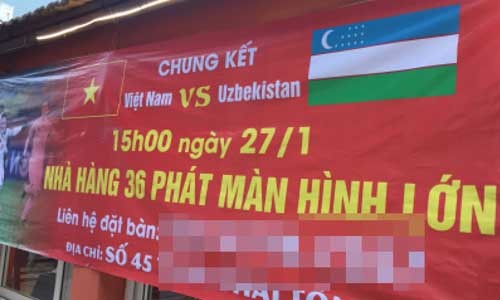 Quán bia, nhà hàng 'cháy' chỗ ngồi xem chung kết U23 ảnh 1