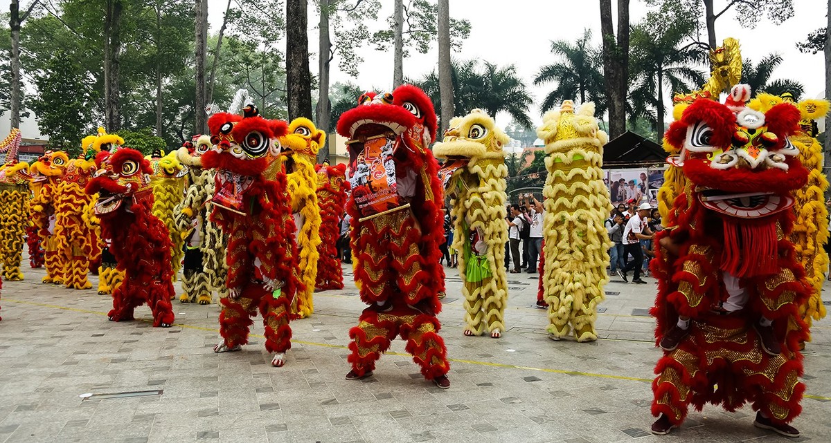 108 con lân lập kỷ lục Việt Nam ảnh 1