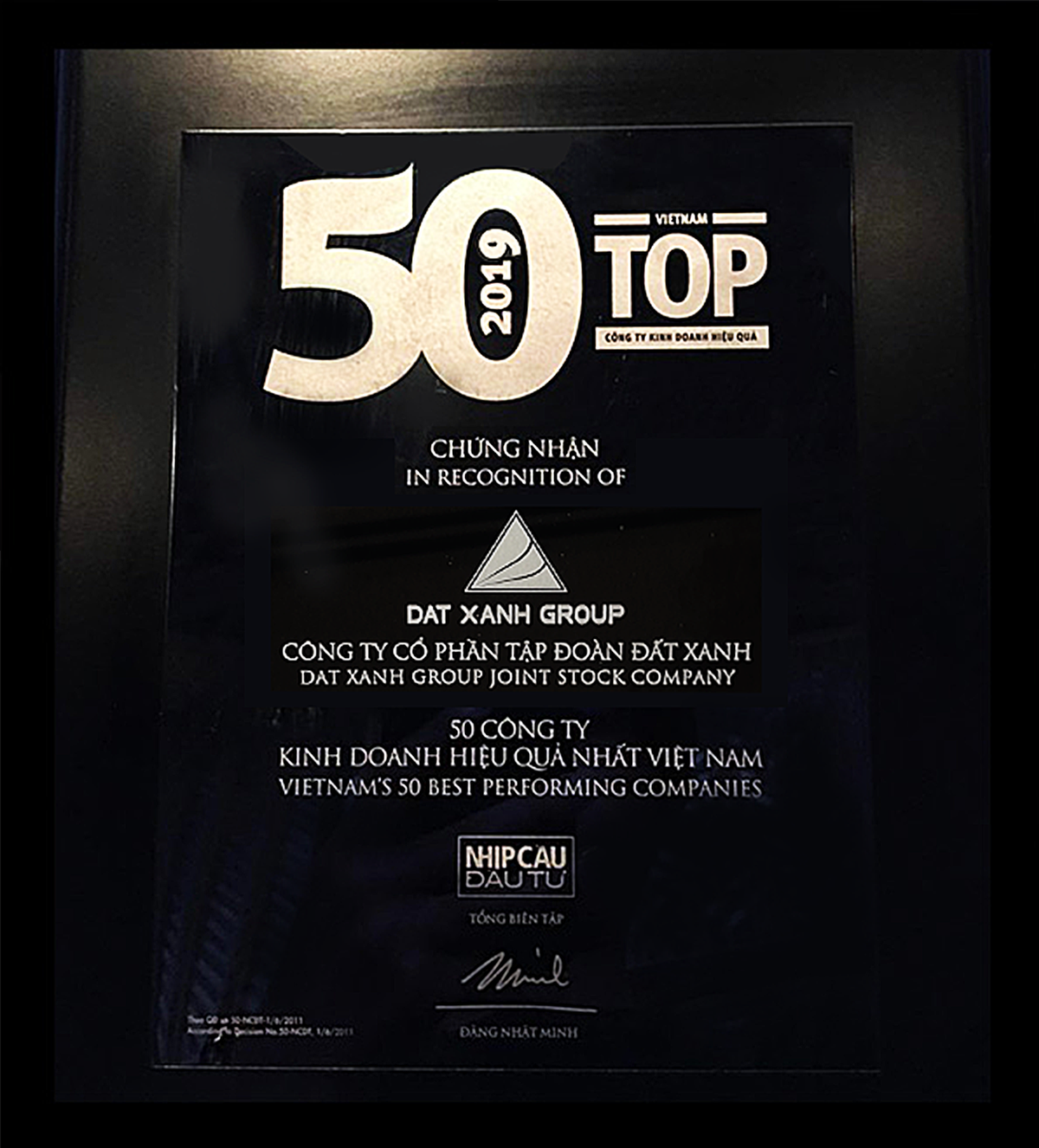 Đất Xanh xuất sắc đứng đầu Top doanh nghiệp bất động sản kinh doanh hiệu quả nhất năm 2018 ảnh 2